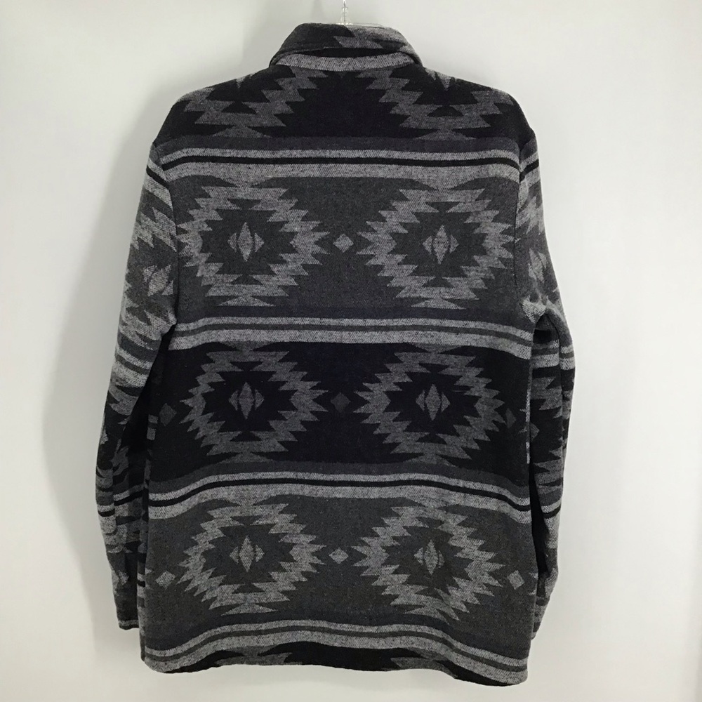 Native Western Aztec Button-Up Jacket Shacket Win… - image 6